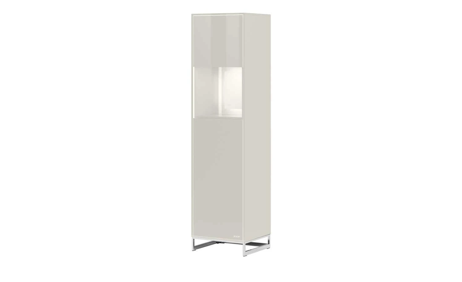 JOOP! Vitrine Gloss Cubic | Kristall-Grau Ja Edelstahl 1 JOOP! Vitrine Gloss Cubic | Kristall-Grau Ja Edelstahl