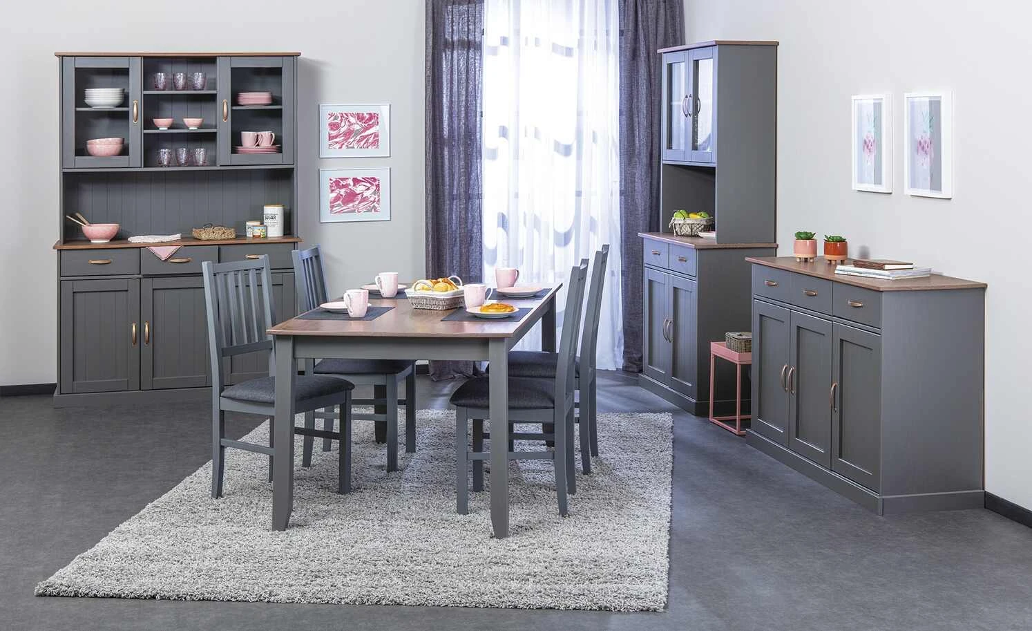 Kommode Muslone | Grau 1 Kommode Muslone | Grau