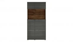 Berger & Rath Vitrine Claro | Anthrazit Sichtbare Rückwand: Wildnussbaum ohne Glaseinlegeböden -Kommode & Sideboards Verkäufe 13231642 9 202108121318