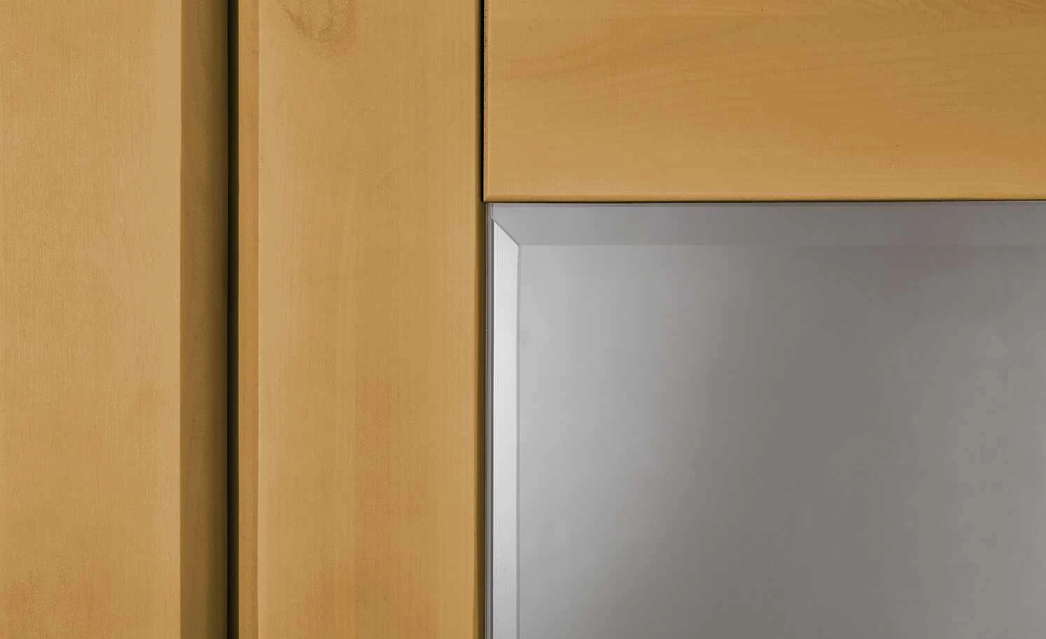 maison bleue Highboard Florian | laugenfarben / Weiß Türen mit Glaseinsatz 2 maison bleue Highboard Florian | laugenfarben / Weiß Türen mit Glaseinsatz – Bild 2