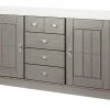 maison bleue Sideboard Florian | Grau / Weiß