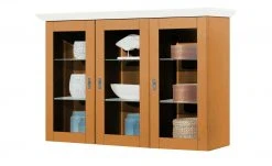 maison bleue Vitrinenaufsatz für Sideboard Florian | bernsteinfarben / Weiß -Kommode & Sideboards Verkäufe 13231831 9 202108191247