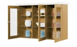 maison bleue Vitrinenaufsatz für Sideboard Florian | laugenfarben / Weiß -Kommode & Sideboards Verkäufe 13231832 4 202108191247