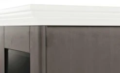 maison bleue Vitrinenaufsatz für Sideboard Florian | Grau / Weiß -Kommode & Sideboards Verkäufe 13231833 5 202108191248