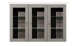 maison bleue Vitrinenaufsatz für Sideboard Florian | Grau / Weiß -Kommode & Sideboards Verkäufe 13231833 7 202108191248