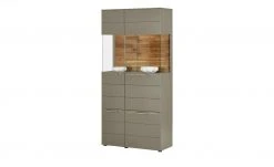 Berger & Rath Vitrine Claro | Londra (Hellgrau) Sichtbare Rückwand: Wildeiche ohne Glaseinlegeböden -Kommode & Sideboards Verkäufe 13232077 9 202108192239
