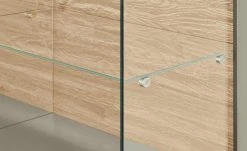 Berger & Rath Vitrine Claro | Londra (Hellgrau) Sichtbare Rückwand: Natureiche Bianco mit Glaseinlegeböden -Kommode & Sideboards Verkäufe 13232080 9 202108130002
