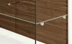 Berger & Rath Vitrine Claro | Weiß-Creme Sichtbare Rückwand: Wildnussbaum mit Glaseinlegeböden -Kommode & Sideboards Verkäufe 13232084 4 202108130002