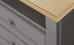 maison bleue TV-Element Petit Chalet | 119|cm Graphit / Asteiche -Kommode & Sideboards Verkäufe 13232333 4 202206231234