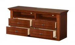 maison bleue TV-Element Petit Chalet | 119|cm Cognac antik / Cognac antik -Kommode & Sideboards Verkäufe 13232335 12 202206231234