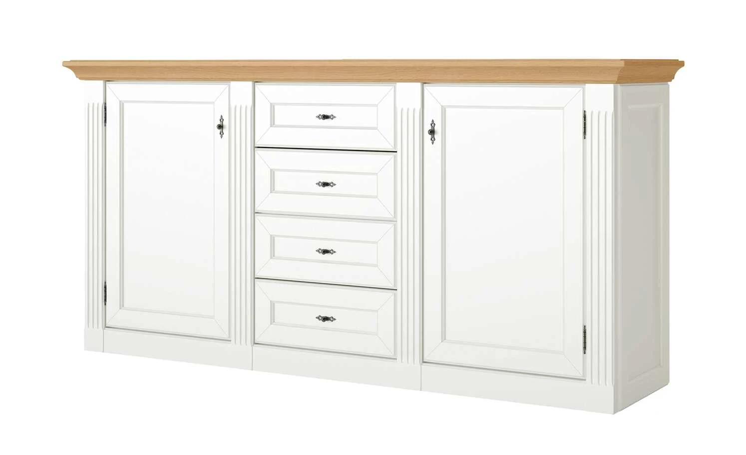 maison bleue Sideboard Petit Chalet | Weiß / Asteiche 1 maison bleue Sideboard Petit Chalet | Weiß / Asteiche