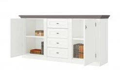 maison bleue Sideboard Petit Chalet | Weiß / Graphit -Kommode & Sideboards Verkäufe 13232346 5 202206232232