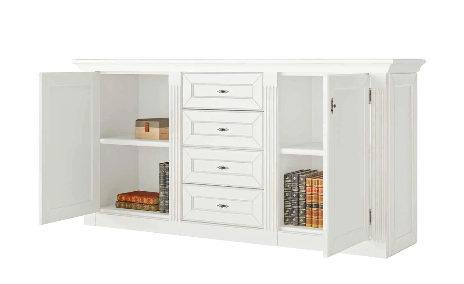 maison bleue Sideboard Petit Chalet | VIntage Weiß / Vintage Weiß 5 maison bleue Sideboard Petit Chalet | VIntage Weiß / Vintage Weiß – Bild 5