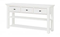 maison bleue Anrichte Petit Chalet | Weiß / Weiß ohne Flechtkörbe