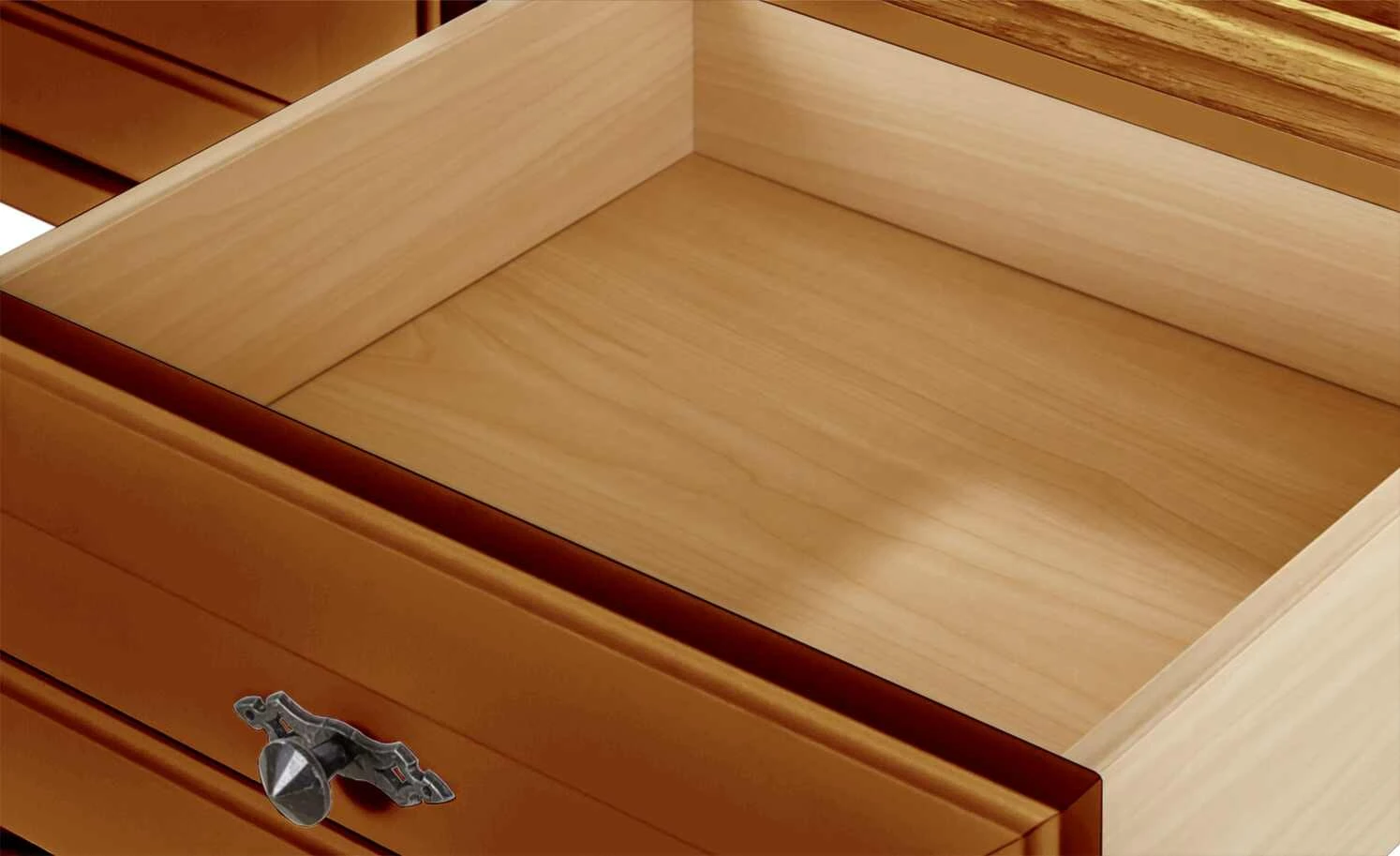 maison bleue Anrichte Petit Chalet | Cognac antik / Cognac antik mit Flechtkörben 6 maison bleue Anrichte Petit Chalet | Cognac antik / Cognac antik mit Flechtkörben – Bild 6