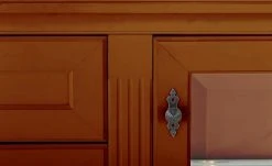 maison bleue Highboard Petit Chalet | Cognac antik (Braun) mit Glastüren -Kommode & Sideboards Verkäufe 13232365 15 202206232232