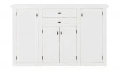 maison bleue Highboard Petit Chalet | Weiß mit Holztüren -Kommode & Sideboards Verkäufe 13232368 3 202206232232