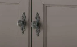 maison bleue Highboard Petit Chalet | Graphitgrau / Asteiche mit Holztüren -Kommode & Sideboards Verkäufe 13232372 5 202206232232