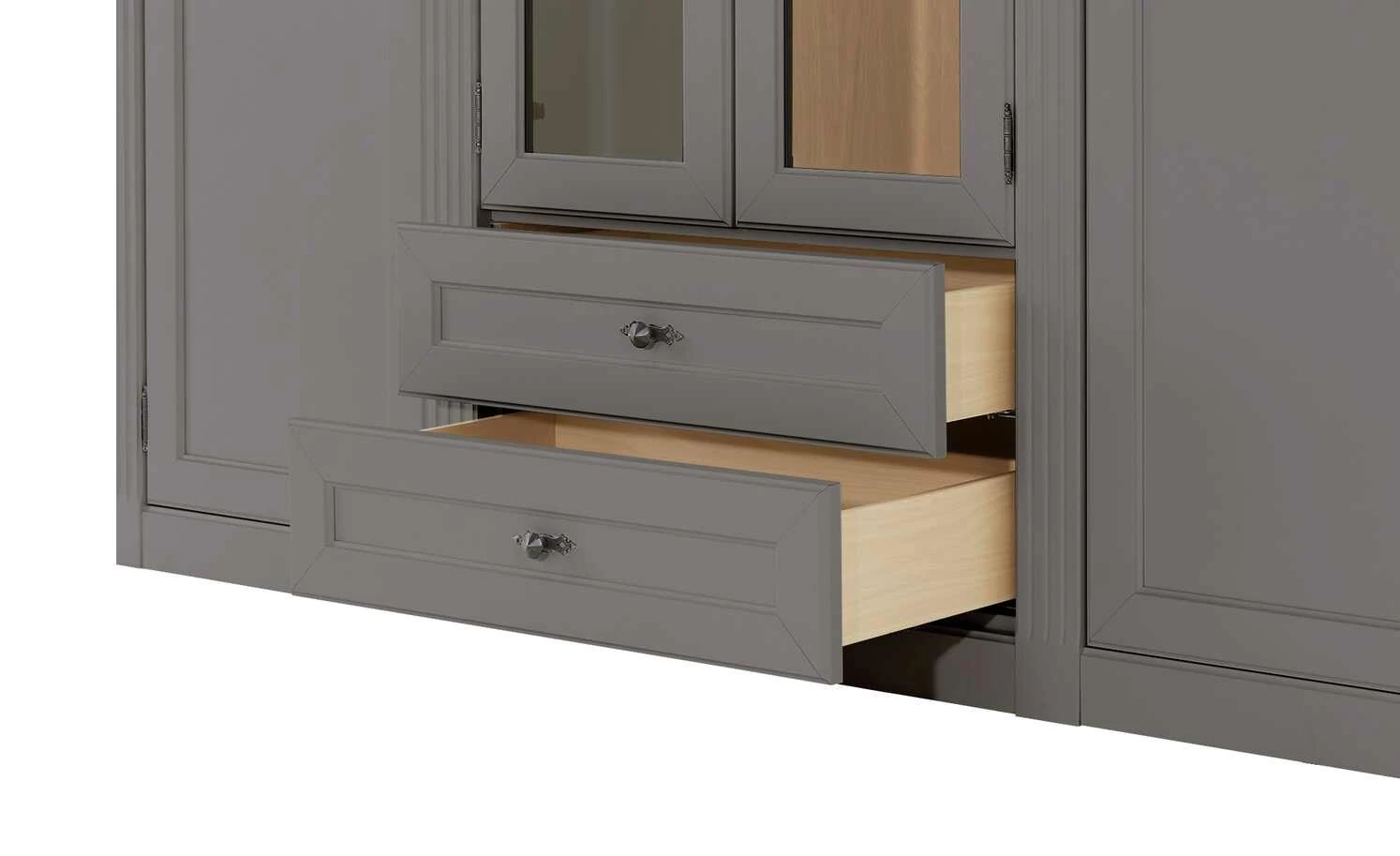 maison bleue Highboard Petit Chalet | Graphitgrau / Asteiche mit Holzboden 7 maison bleue Highboard Petit Chalet | Graphitgrau / Asteiche mit Holzboden – Bild 7