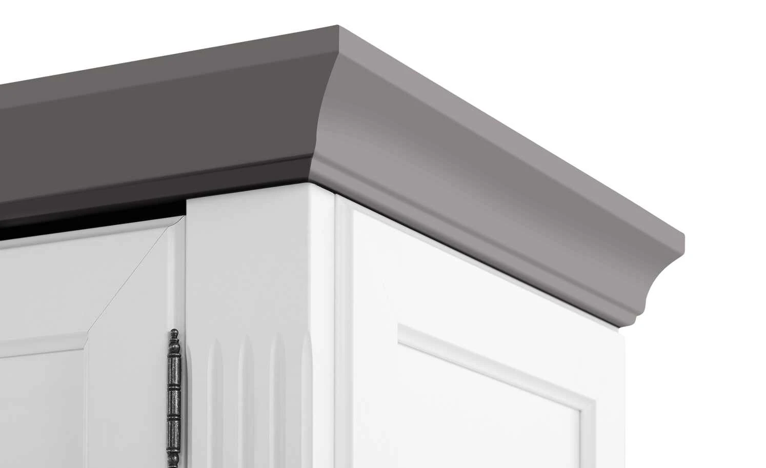 maison bleue Highboard Petit Chalet | Weiß / Graphitgrau mit Holzboden 6 maison bleue Highboard Petit Chalet | Weiß / Graphitgrau mit Holzboden – Bild 6