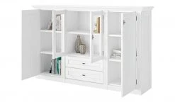 maison bleue Highboard Petit Chalet | Vintage Weiß mit Holzboden -Kommode & Sideboards Verkäufe 13232378 12 202207111247