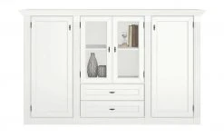 maison bleue Highboard Petit Chalet | Vintage Weiß mit Holzboden -Kommode & Sideboards Verkäufe 13232378 13 202207111247