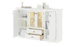 maison bleue Highboard Petit Chalet | Vintage Weiß mit Glasboden -Kommode & Sideboards Verkäufe 13232382 3 202207111247