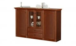 maison bleue Highboard Petit Chalet | Cognac (Braun) antik mit Glasboden -Kommode & Sideboards Verkäufe 13232383 6 202207111247