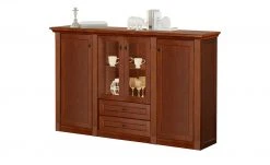 maison bleue Highboard Petit Chalet | Cognac (Braun) antik mit Glasboden -Kommode & Sideboards Verkäufe 13232383 9 202207111247