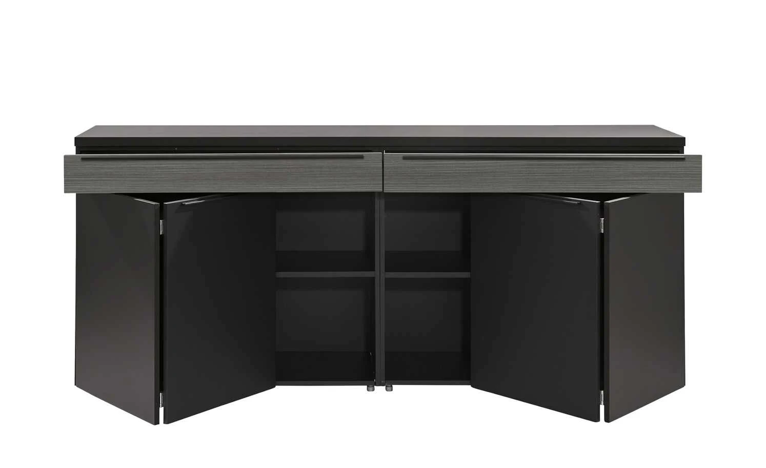 now! by hülsta Sideboard now! touch | Schwarz / Samteiche Grau (Nachbildung) 4 now! by hülsta Sideboard now! touch | Schwarz / Samteiche Grau (Nachbildung) – Bild 4