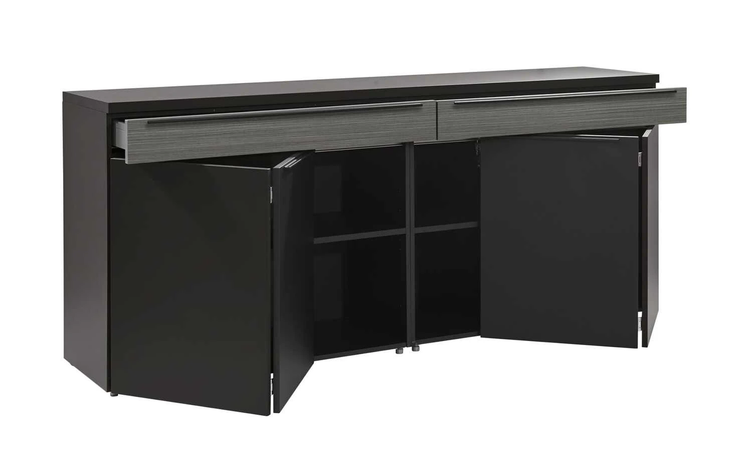 now! by hülsta Sideboard now! touch | Schwarz / Samteiche Grau (Nachbildung) 7 now! by hülsta Sideboard now! touch | Schwarz / Samteiche Grau (Nachbildung) – Bild 7
