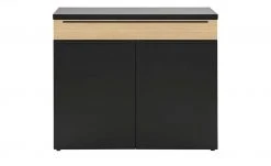 now! by hülsta Sideboard now! touch | Schwarz / Samteiche Natur (Nachbildung) rechts -Kommode & Sideboards Verkäufe 13232767 4 202203222233