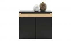 now! by hülsta Sideboard now! touch | Schwarz / Samteiche Natur (Nachbildung) rechts -Kommode & Sideboards Verkäufe 13232767 5 202203222233