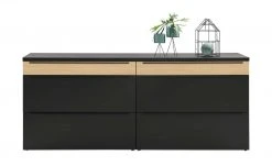 now! by hülsta Sideboard now! touch | Schwarz / Samteiche Natur (Nachbildung) 211|cm -Kommode & Sideboards Verkäufe 13232782 4 202203222233