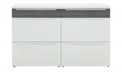 now! by hülsta Sideboard now! touch | Reinweiß / Samteiche Grau (Nachbildung) 141|cm -Kommode & Sideboards Verkäufe 13232786 3 202203222233