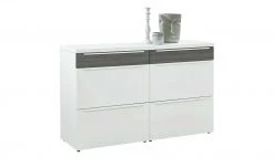 now! by hülsta Sideboard now! touch | Reinweiß / Samteiche Grau (Nachbildung) 141|cm -Kommode & Sideboards Verkäufe 13232786 6 202203222233