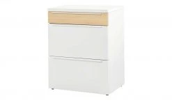 now! by hülsta Sideboard now! touch | Reinweiß / Samteiche Natur (Nachbildung) 71|cm