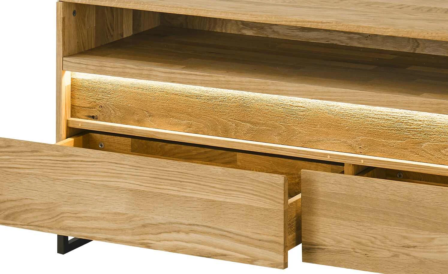 Westerburg Lowboard massiv Texas | Wildeiche 2 Westerburg Lowboard massiv Texas | Wildeiche – Bild 2
