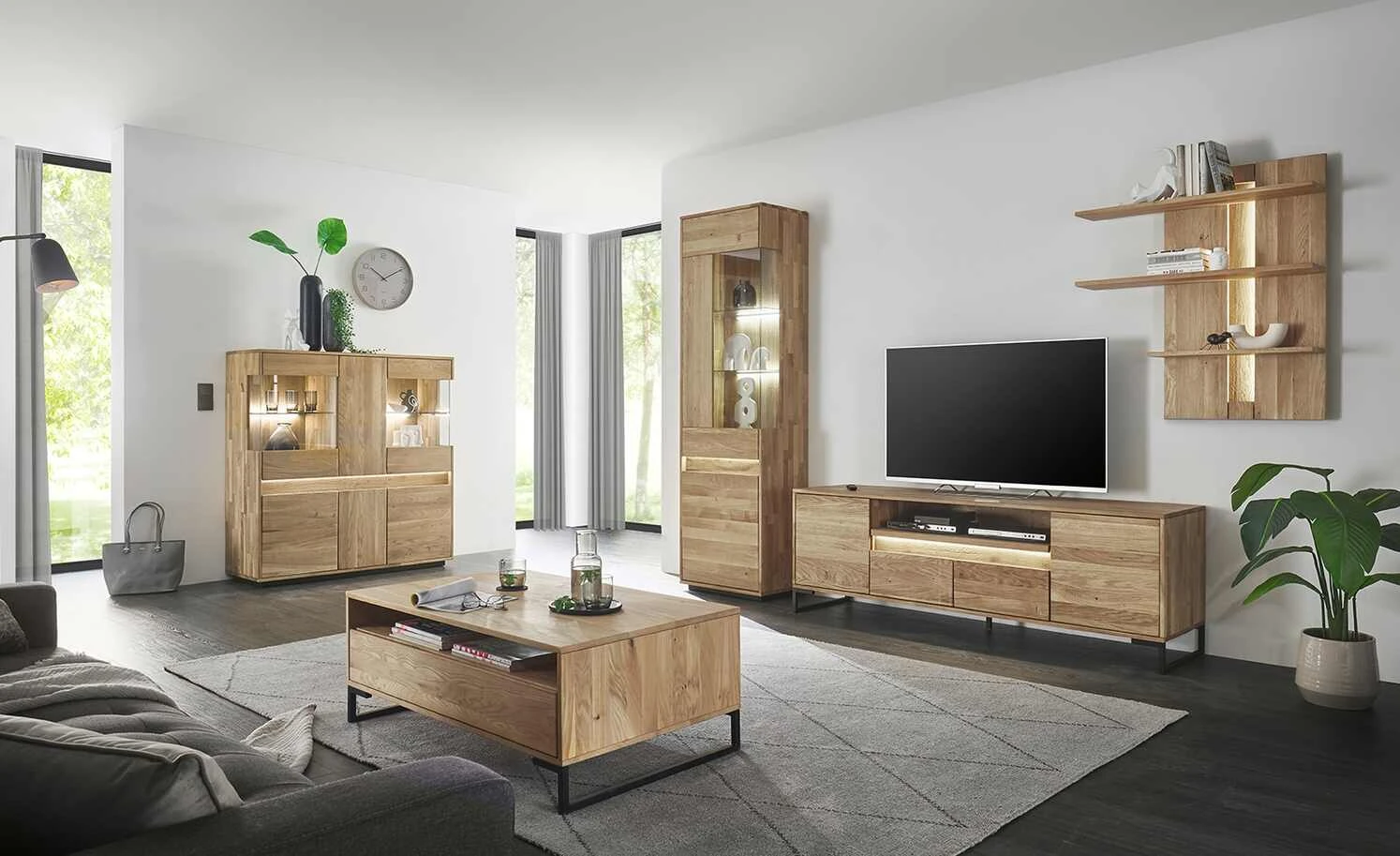 Westerburg Highboard massiv Texas | Wildeiche Bianco 1 Westerburg Highboard massiv Texas | Wildeiche Bianco