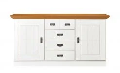 maison bleue Sideboard Florian | Weiß / bernsteinfarben -Kommode & Sideboards Verkäufe 13318899 4 202108130002