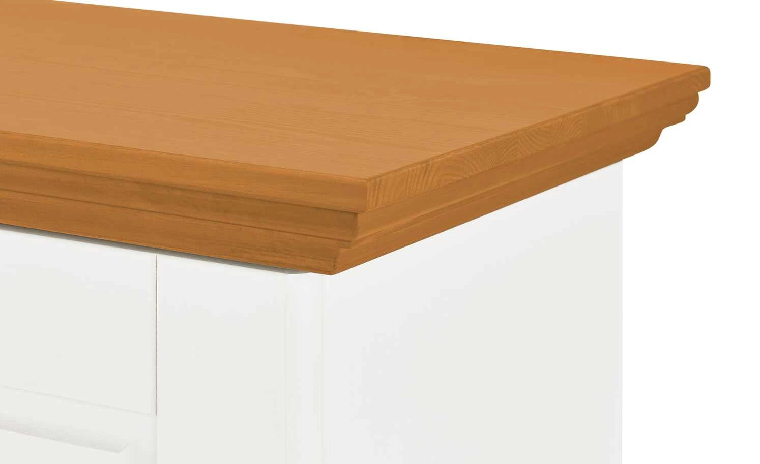 maison bleue Brotschrank Florian | Weiß / bernsteinfarben 3 maison bleue Brotschrank Florian | Weiß / bernsteinfarben – Bild 3