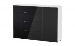 Kommode Vitreo | Weiß / Anthrazit