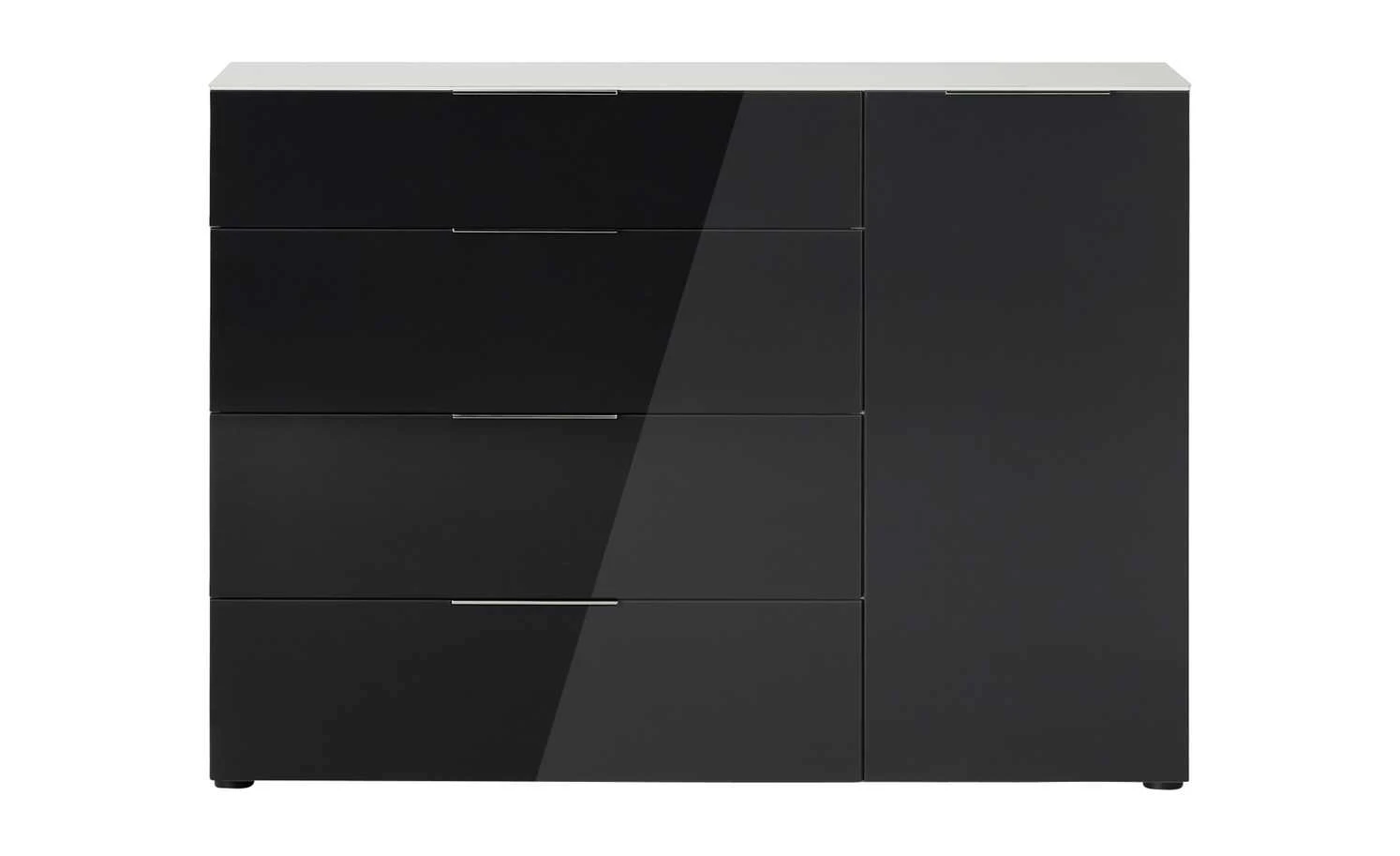 Kommode Vitreo | Weiß / Anthrazit 5 Kommode Vitreo | Weiß / Anthrazit – Bild 5