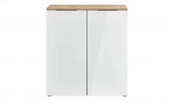 Kommode Vitreo | Eiche Sägerau (Nachbildung) / Weiß glänzend -Kommode & Sideboards Verkäufe 13340434 4 201901221137