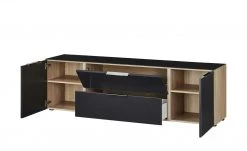 Lowboard Vitreo | Anthrazit / Eiche Sägerau (Nachbildung) 180,4|cm -Kommode & Sideboards Verkäufe 13340446 9 201811271610