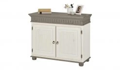 Kommode Bornholm | Kiefer Weiß / Kiefer lavafarben 2 Türen -Kommode & Sideboards Verkäufe 13341072 2 201907012236