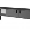 TV-Lowboard Uno | Grau / Weiß