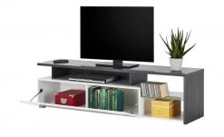 TV-Lowboard Fossoli | Weiß / Eiche Schwarzbraun (Nachbildung) -Kommode & Sideboards Verkäufe 13345672 11 201908152244