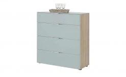 Kommode Vitreo | Eiche Sägerau (Nachbildung) / Seidengrau matt