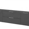 TV-Lowboard Vitreo | Anthrazit 180,4|cm